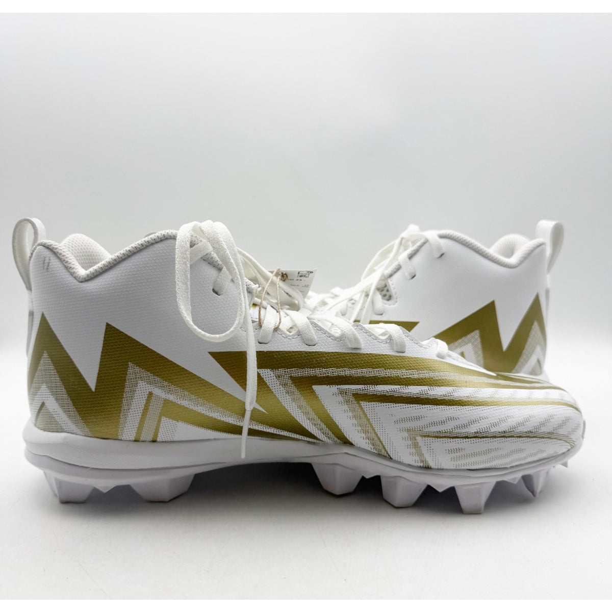 Adidas Men's Freak Spark MD 23 Football Cleats Size 11 White Gold Athletic NWOB