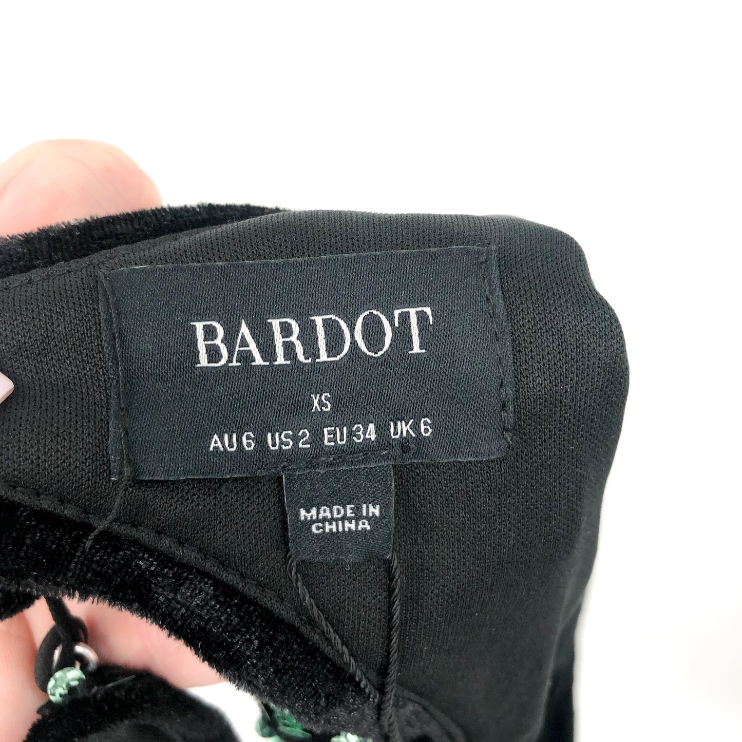 BARDOT Women's Lilia Sequin Mini Dress XS US 2 Vivid Green Long Sleeve NWT