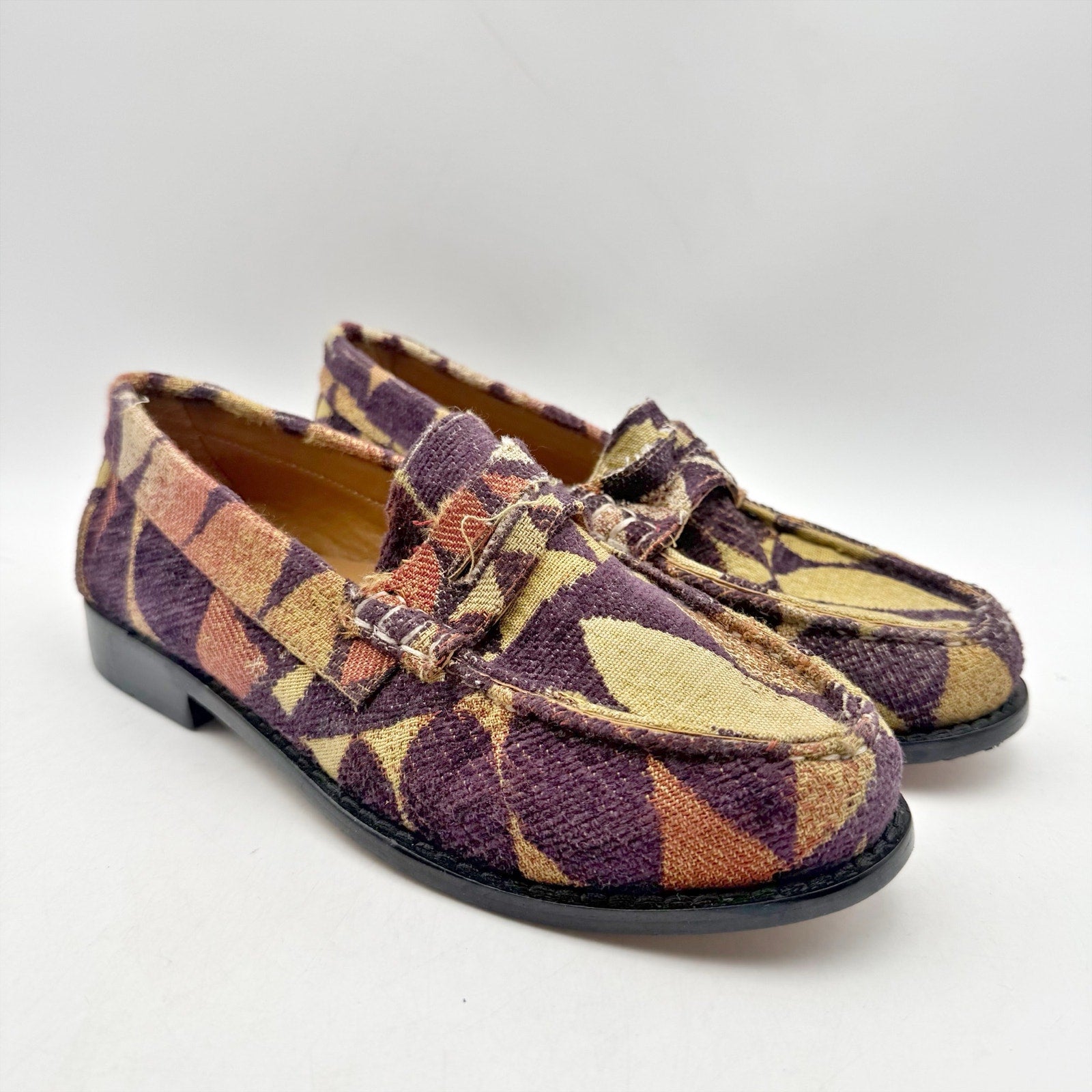 RE/DONE Womens 90s Pop-Print Loafers EU 35 US 5 Multi-color Tapastry EUC