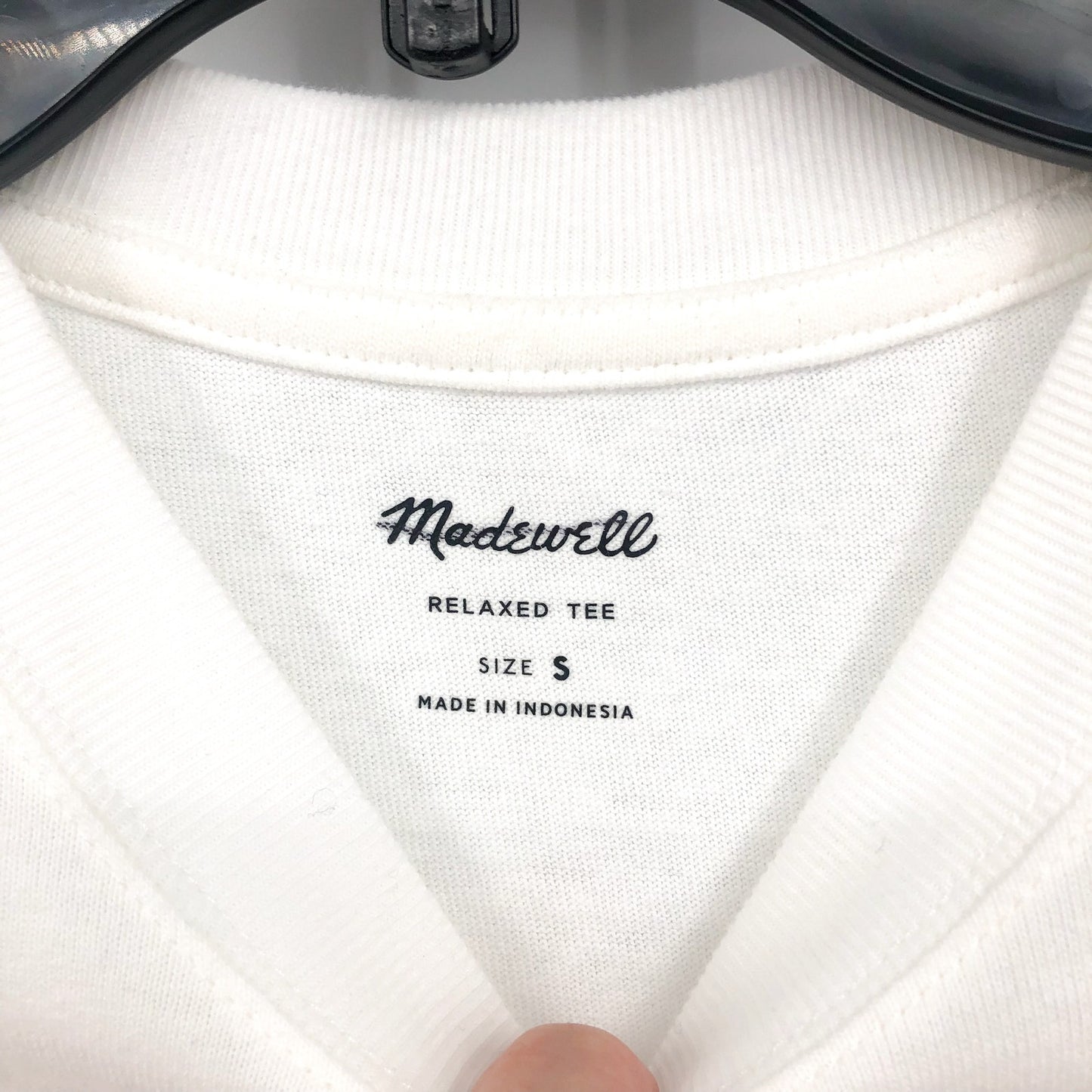 MADEWELL Men's Crewneck Relaxed Tee Small Soft White Short Sleeve NM373 NWT