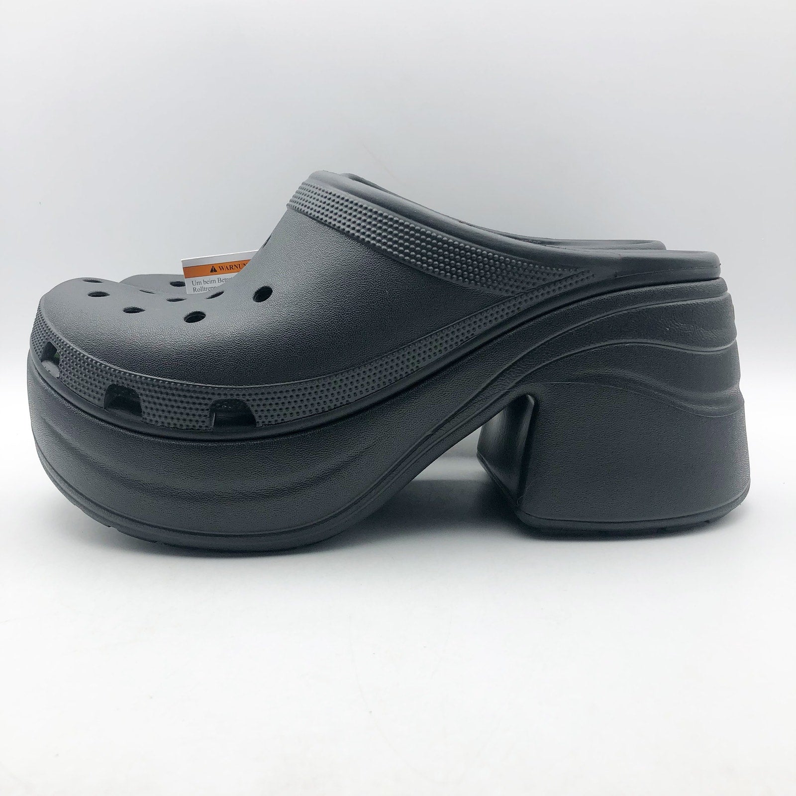Crocs Womens Siren Crush Platform Clogs Size 11 Black Heels NWT