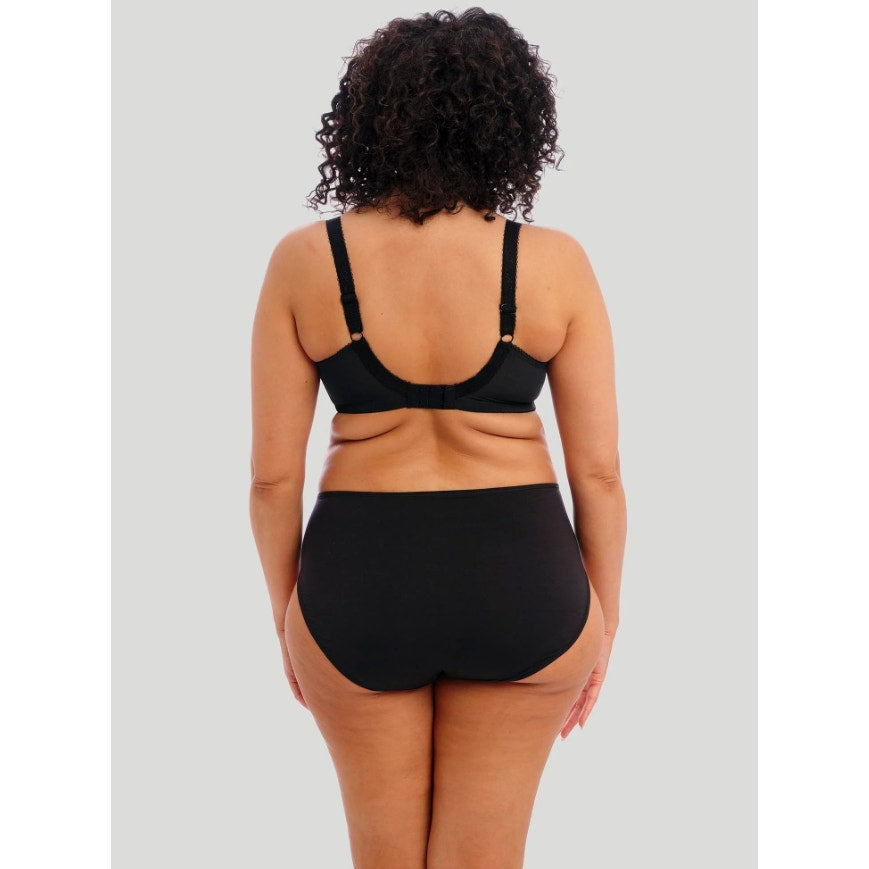 ELOMI Women's Morgan Underwired Banded Bra 38L Black Full Cup 4111 NWT
