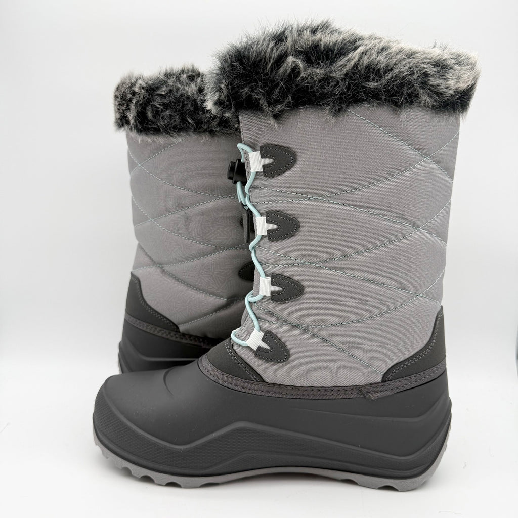 Kamik Big Kids SNOWANGEL Boots Size 7 EU 39 Grey Blue Insulated Waterproof NIB