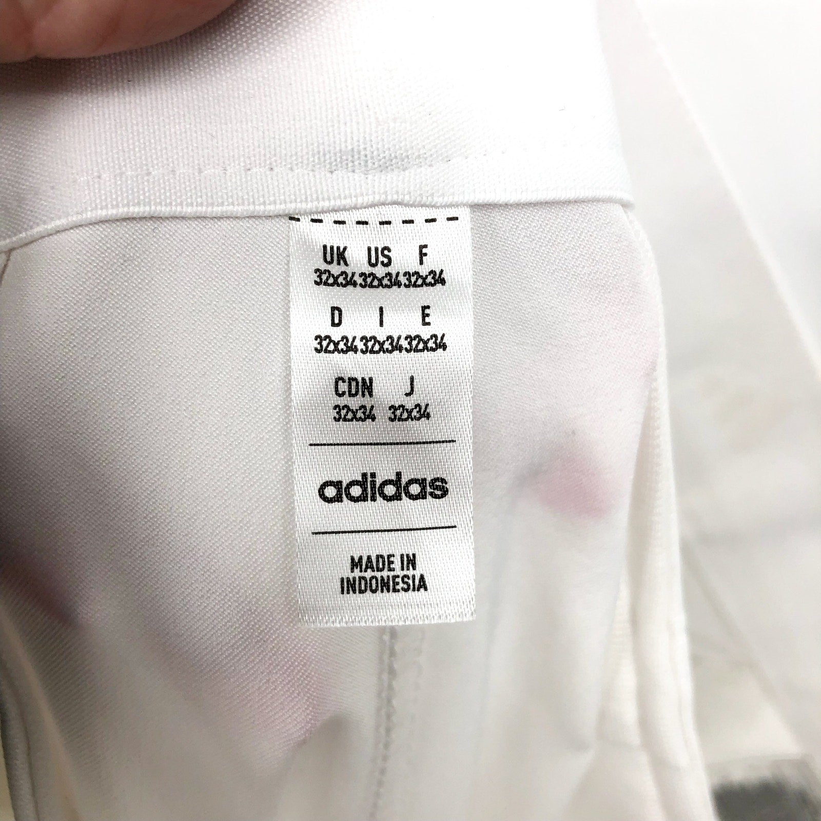 ADIDAS Men's Ultimate365 Modern Golf Pants 32x34 White Stretch Twill NWT