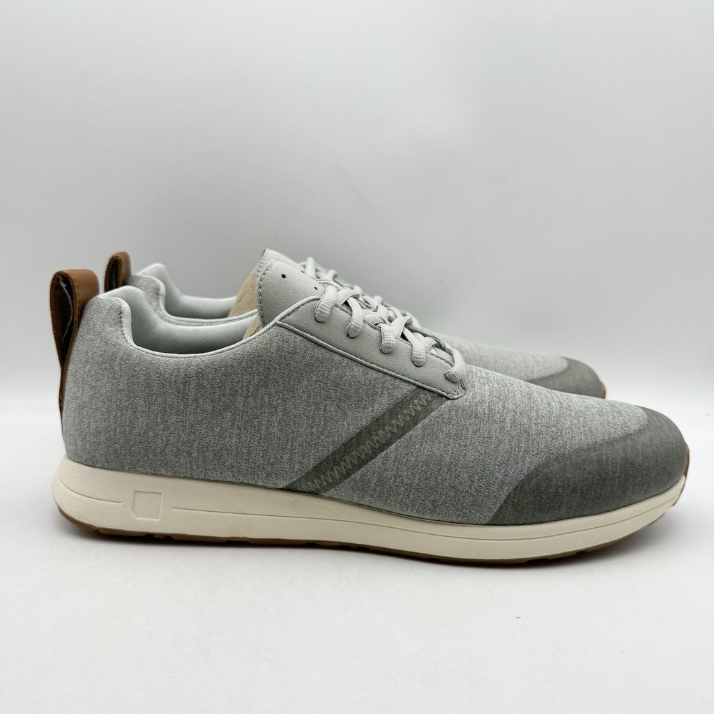 YORK Athletics Mens Henry Sweatshirt Casual Sneakers US 12 Gray Knit NIB