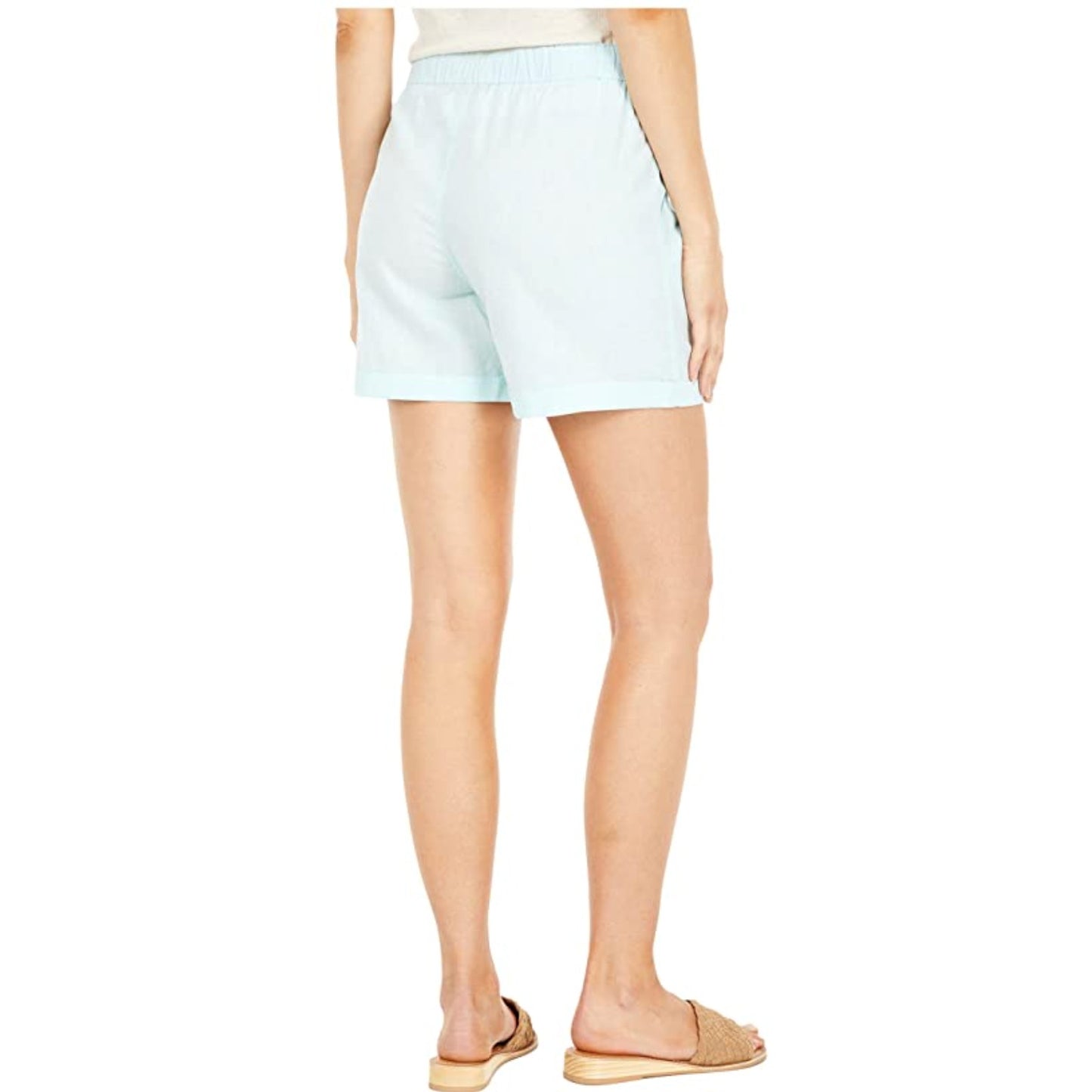 XCVI WEARABLES Womens Quincy Shorts Small Mint Green Cotton Linen Drawstring NWT