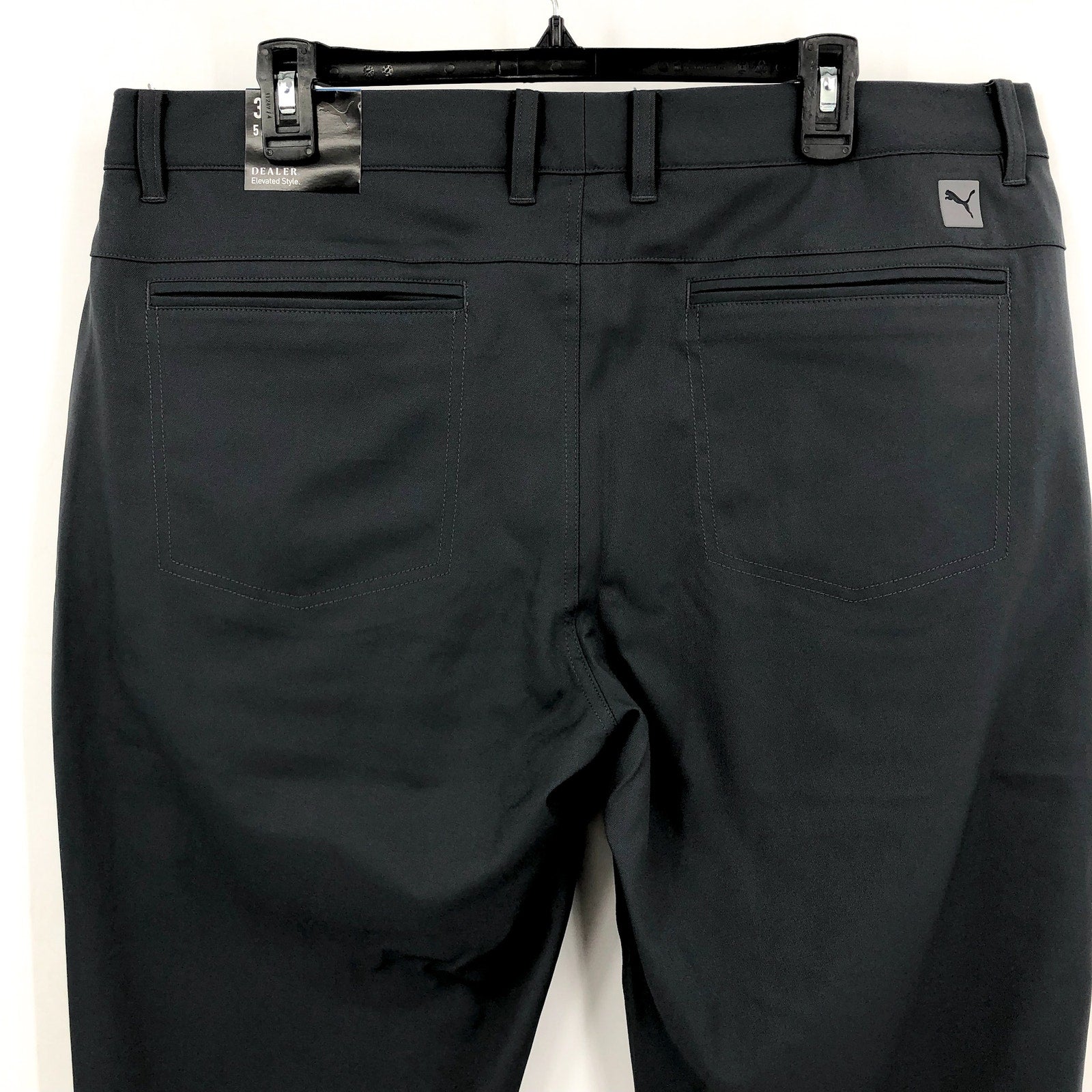 PUMA Men's Dealer 5 Pocket Golf Pants 38x32 Dark Grey Flat Front NWT