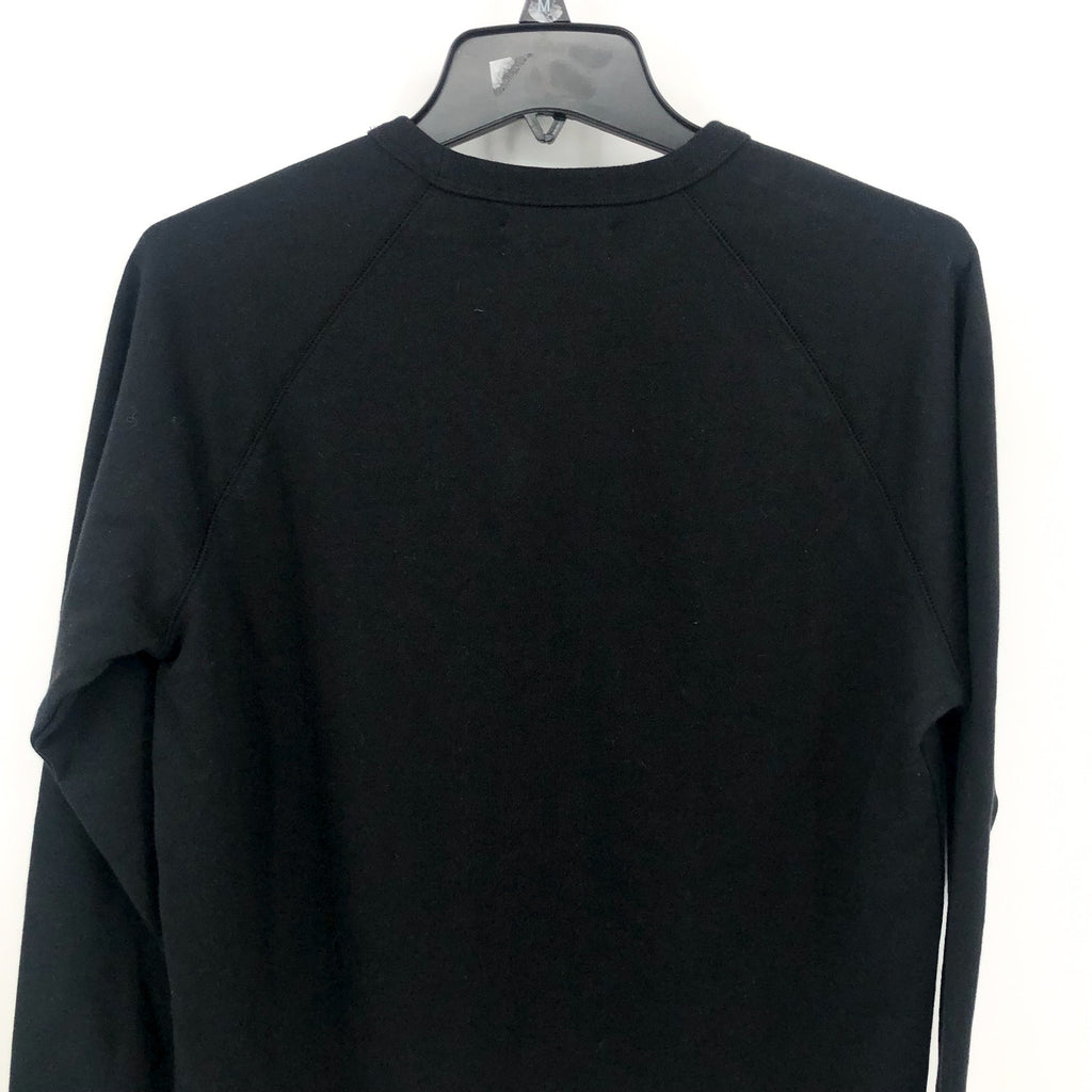 EVERLANE Unisex French Terry Sweatshirt XS Black 100% Human Typography NWT
