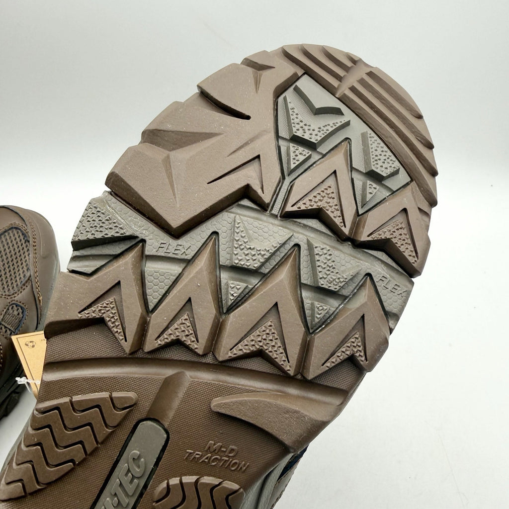 Hi-Tec Mens Ht Ravus Mid Hiking Boots US 15 EU 48 Brown Waterproof NWOB
