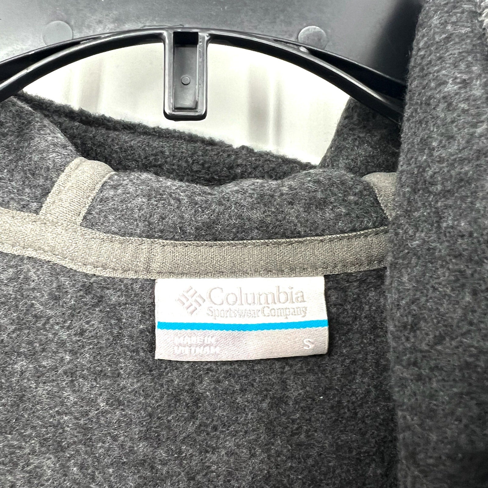 COLUMBIA Womens Benton Springs II Hoodie Jacket Small Dark Gray Full Zip NWOT