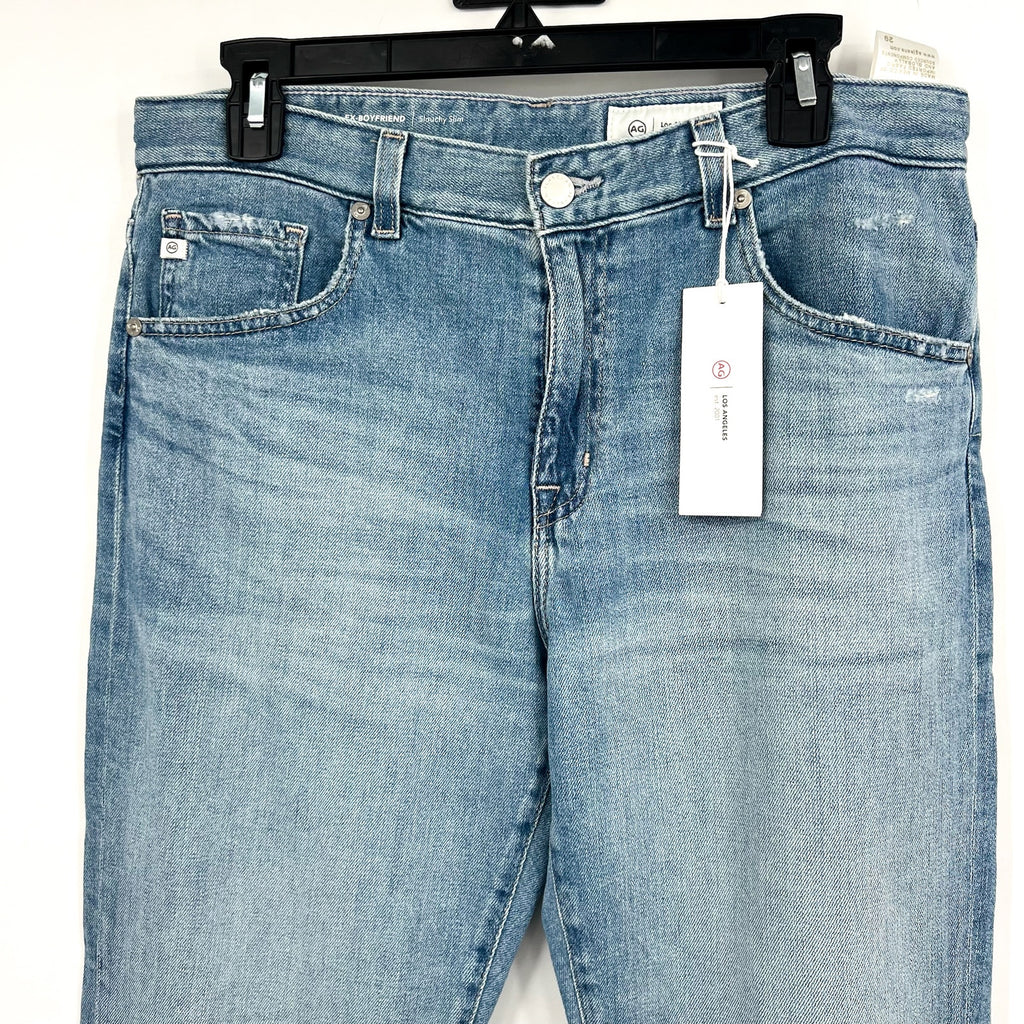 AG ADRIANO GOLDSCHMIED Ex Boyfriend Slouchy Slim Jeans 29x27 US 8 Aries Blue NWT