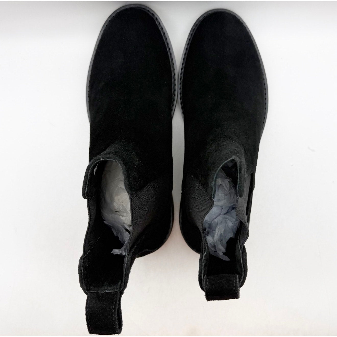 Saint Morta Men's Crepe Chelsea Boot US 8 Black Gum Suede Leather NIB