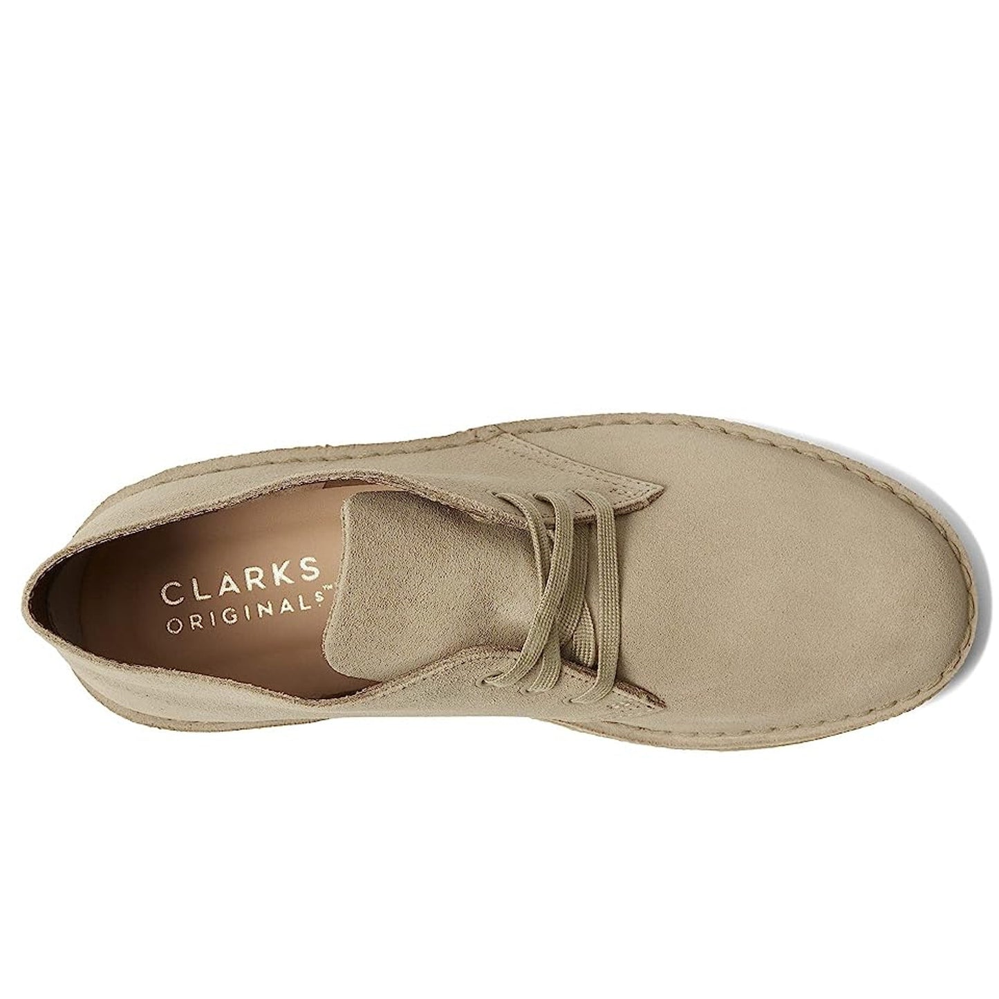 Clarks Mens Desert Coal Chukka Boots US 7.5 M EU 40 Stone Taupe Suede NIB