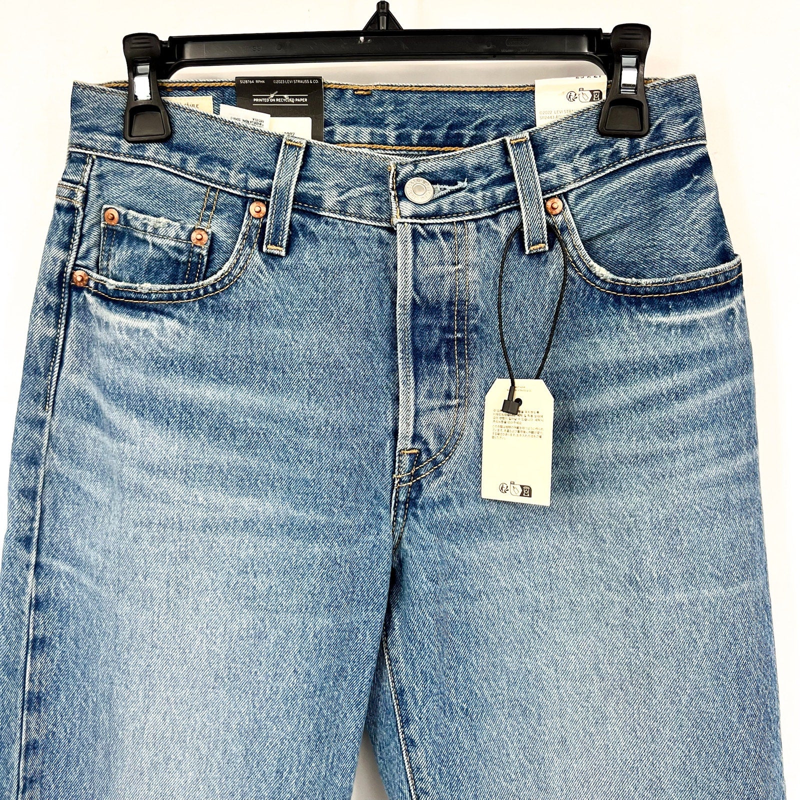 LEVI'S Womens 501 90's Ankle Jeans 31x27 US 12 Mid Rise Straight A9150-0002 NWT