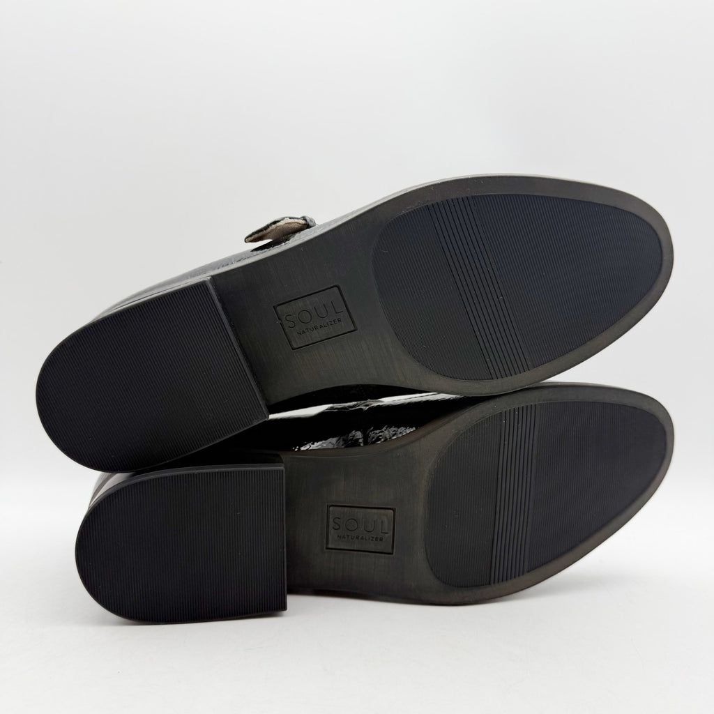 Soul Naturalizer Womens Ramona Mary Jane Flats US 8.5 Wide EU 39 Black NIB