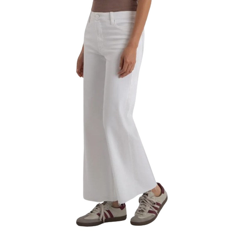 KUT FROM THE KLOTH Meg Wide Leg Jeans Size 4 Optic White High-Rise Fab AB NWT