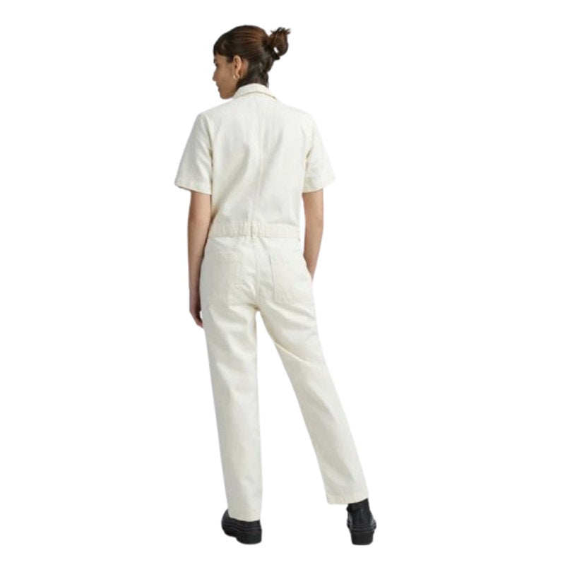 EVERLANE Women's The Supersoft Jean Coverall Size 6 Cream Jumspsuit NWT