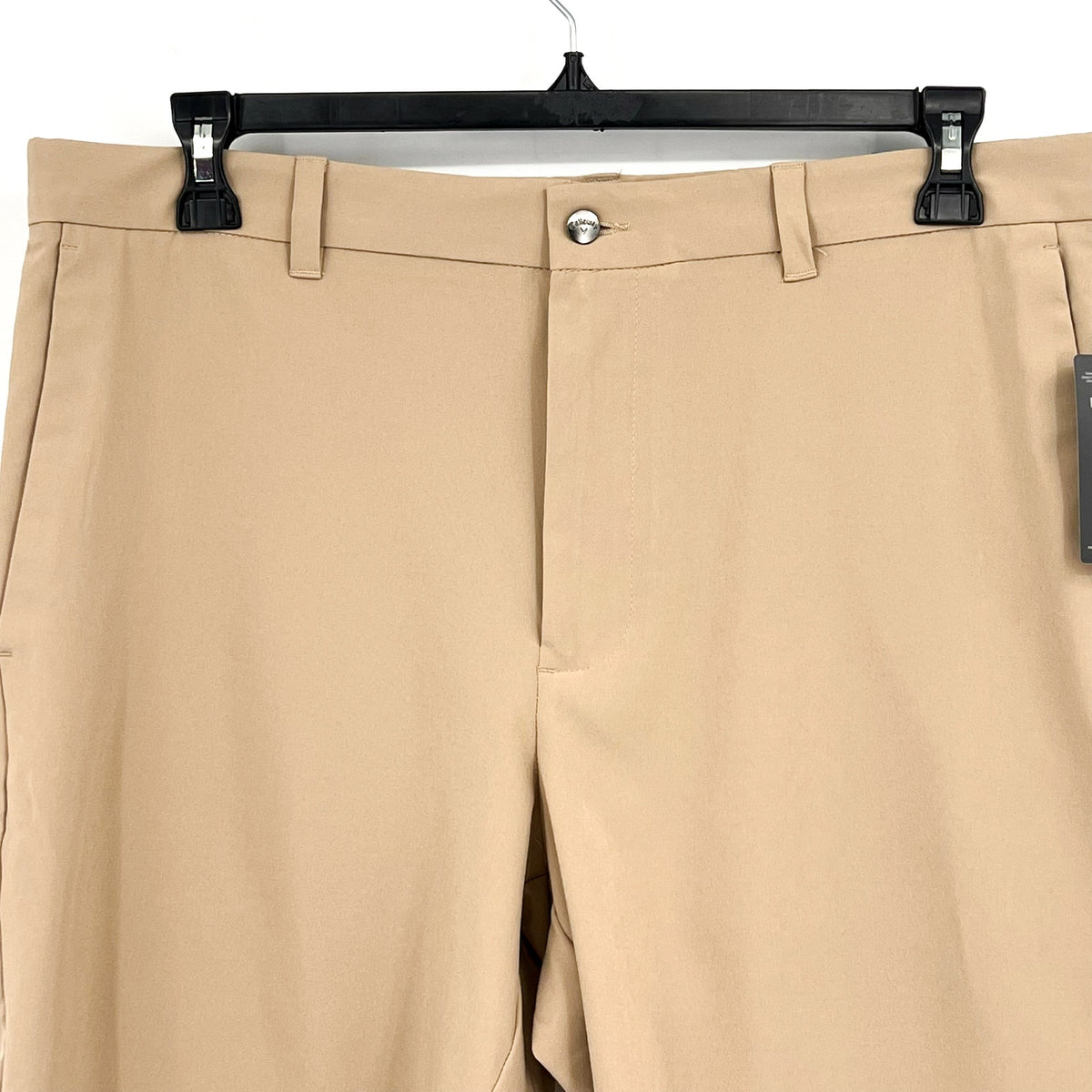 CALLAWAY Men's Golf Shorts Size 36 Tan Chinchilla 9" Inseam Flat Front NWT
