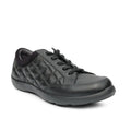 Anodyne Womens No. 75 Casual Sport Sneaker US 9.5 Wide EU 39.5 Black Leather