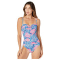 LILLY PULITZER Womens Layne One-piece Swimsuit Size 0 Blue Pink Sway with Me NWT