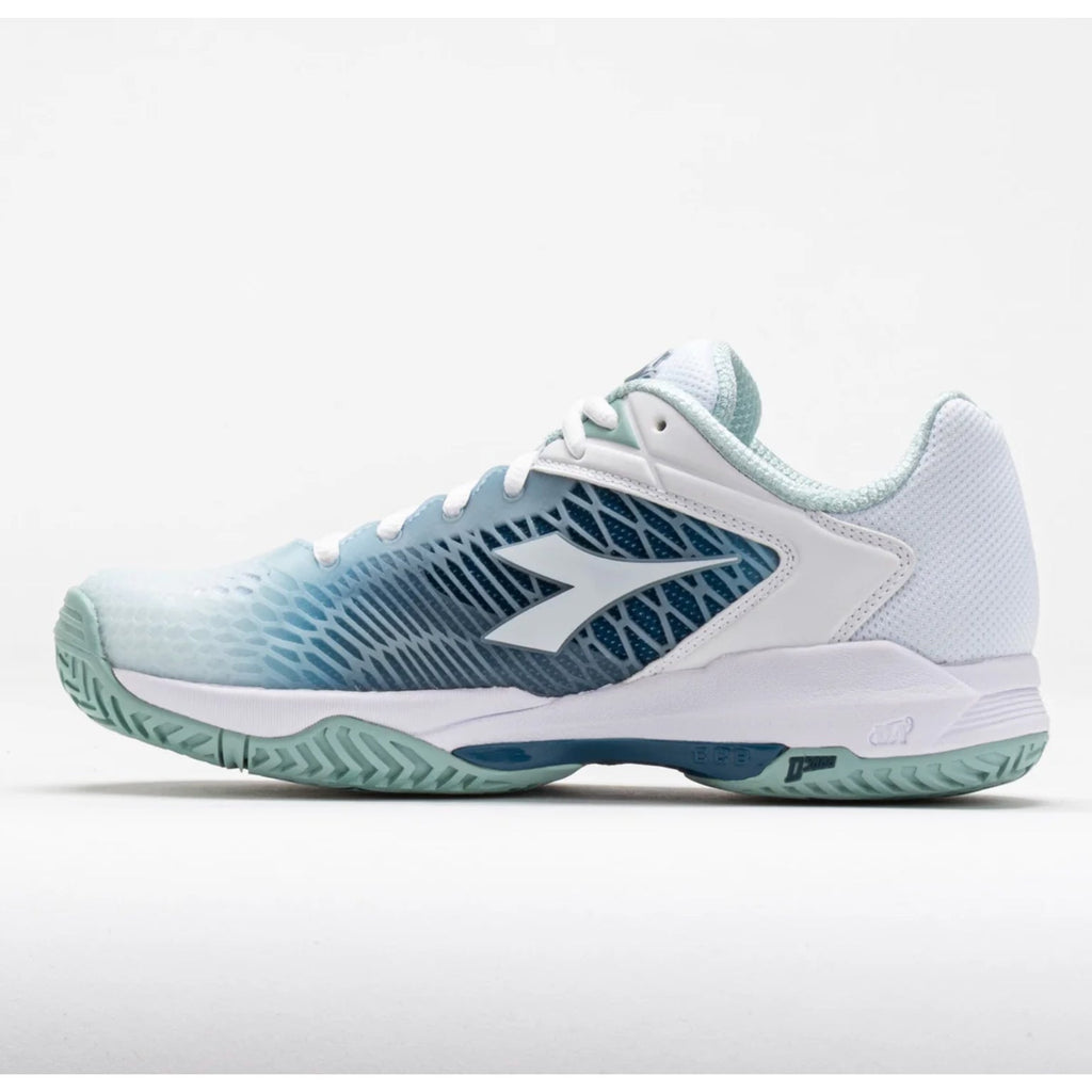 Diadora Womens Speed Competition 7+ AG Tennis Shoes Size 10 EU 41 Blue White NWT