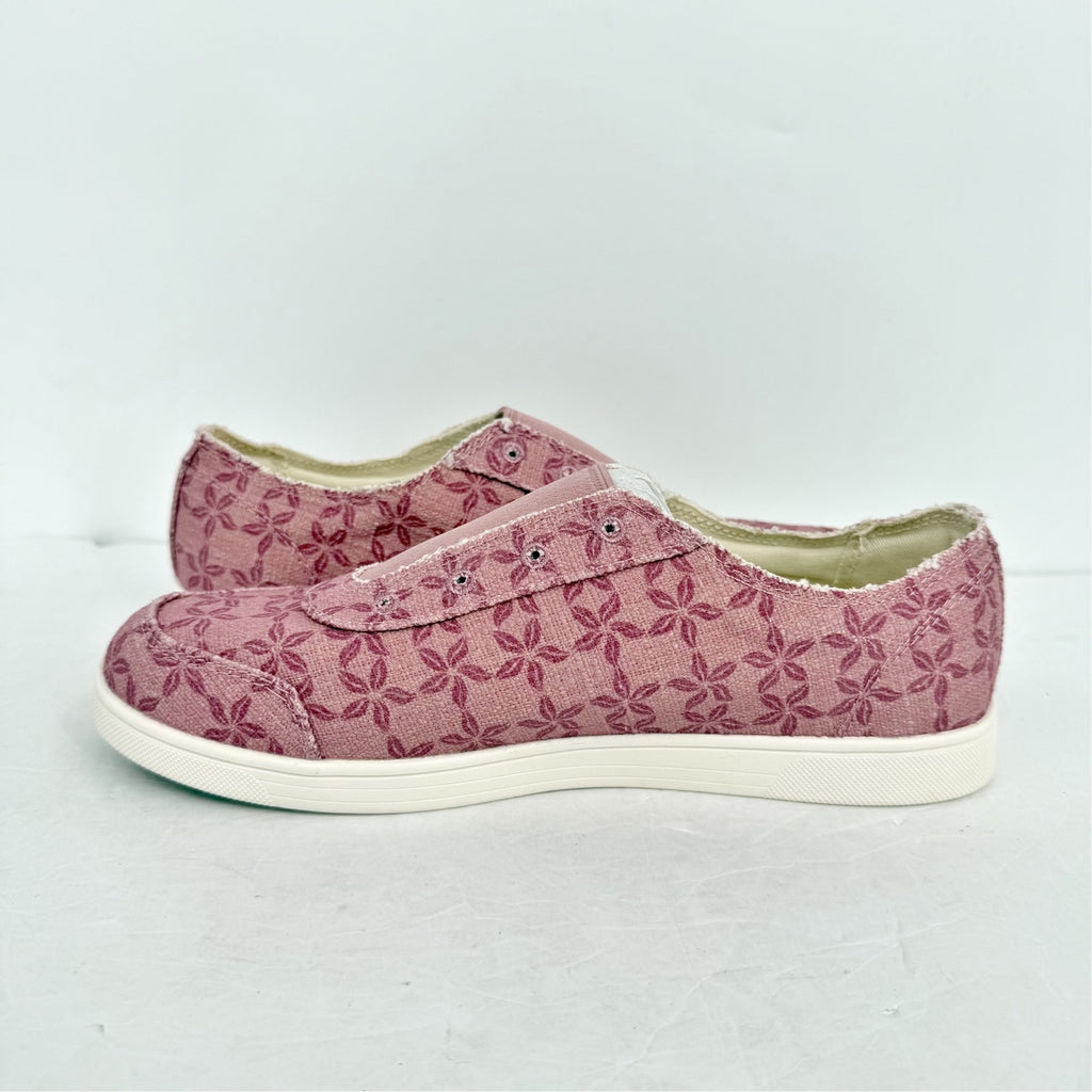 Spenco Womens Santa Maria Batik Sneakers US 9.5 WIDE Pink Canvas Casual NIB