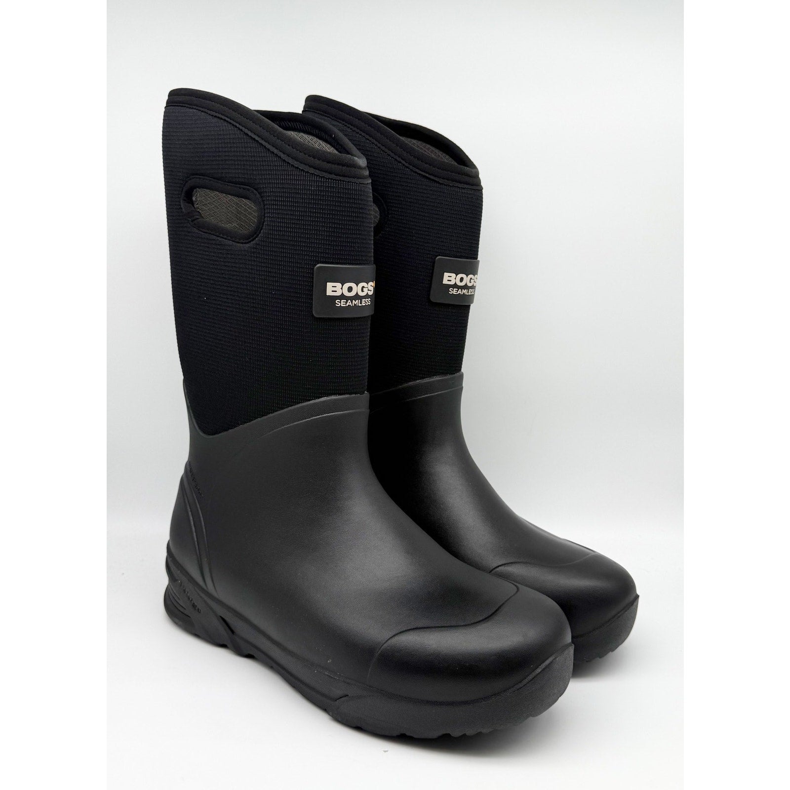 Bogs Mens Bozeman Tall Boots US 12 EU 45 Black Waterproof Pull On NIB