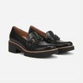 Naturalizer Womens Corrine Bit Platform Loafers Size 10 EU 41 Black NWOB