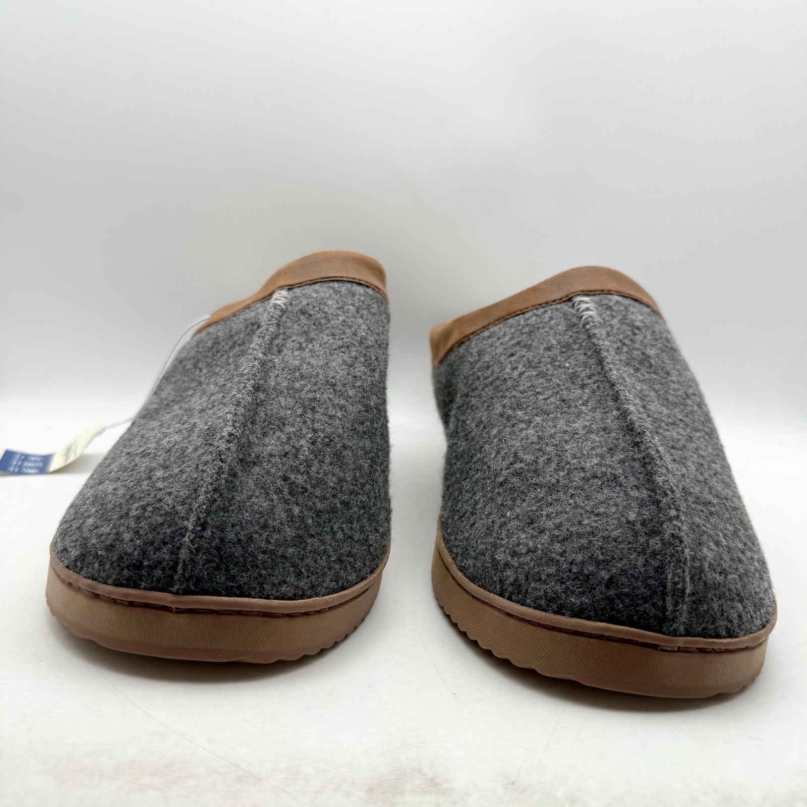 Dearfoams Mens Warner Clog Slippers US XL 13-14 EU 46.5 Grey NWT