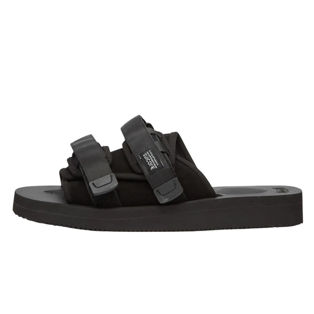Suicoke Womens MOTO-VS Slip On Sandals Size 6 EU 35 Black Suede NWOB