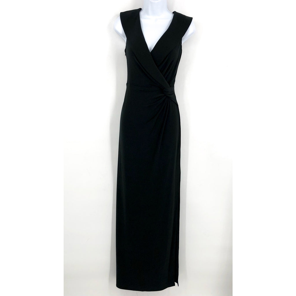 LAUREN RALPH LAUREN Off-the-Shoulder Gown Size 6 Black Jersey Dress Formal NWT