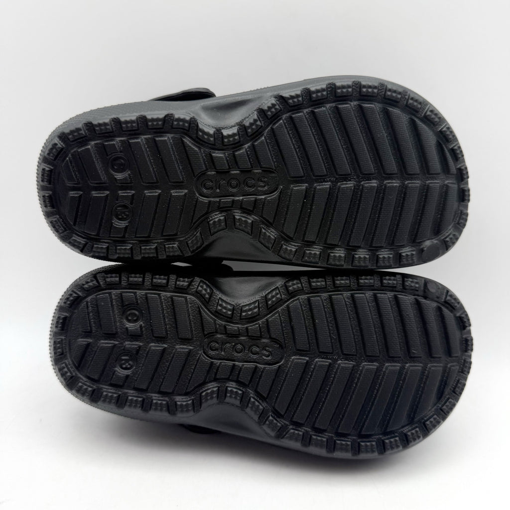 Crocs Kids Classic Lined Clogs C13 EU 30.5 Black Lightweight NWT