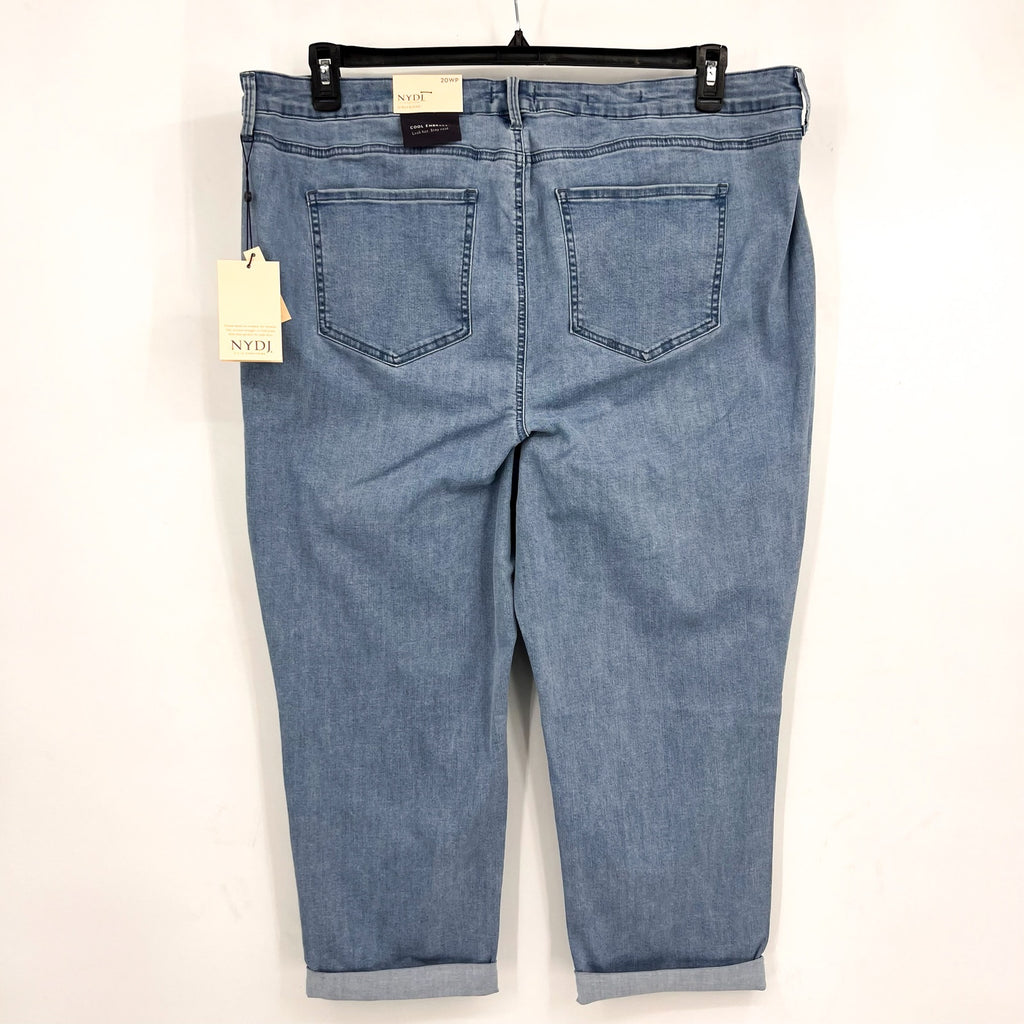 NYDJ Womens Margot Girlfriend Jeans Size 20W Petite Kingston Blue NWT