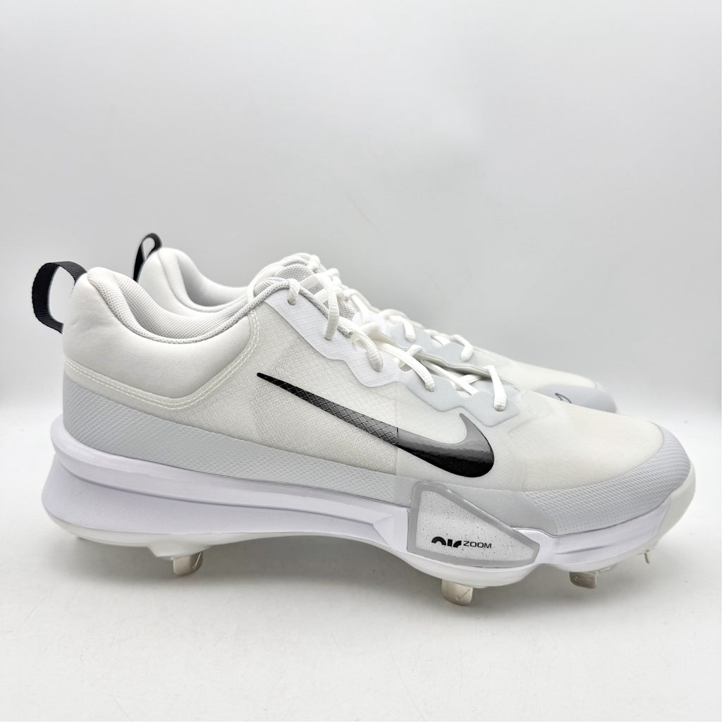 Nike Force Zoom Trout 9 Pro Low Metal Baseball Cleats Mens 14 White FB2907 NWOB