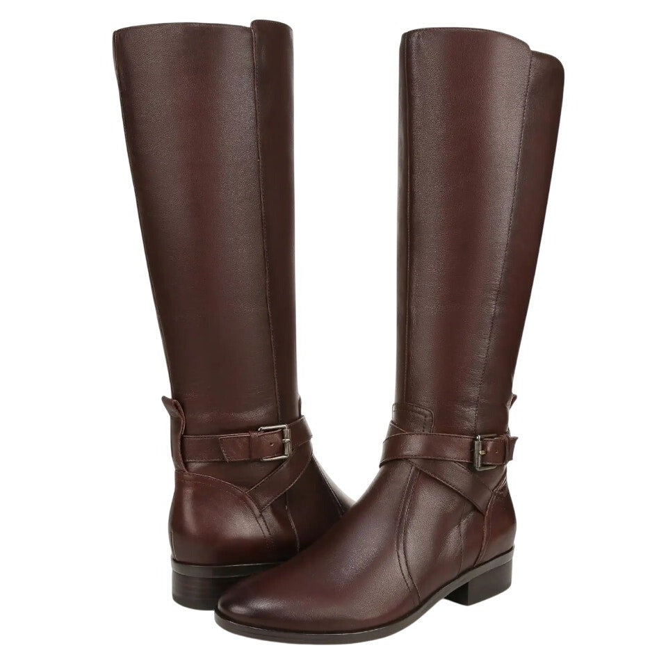 Naturalizer Womens Rena Knee High Boot US 6.5 M EU 36.5 Brown Leather NIB
