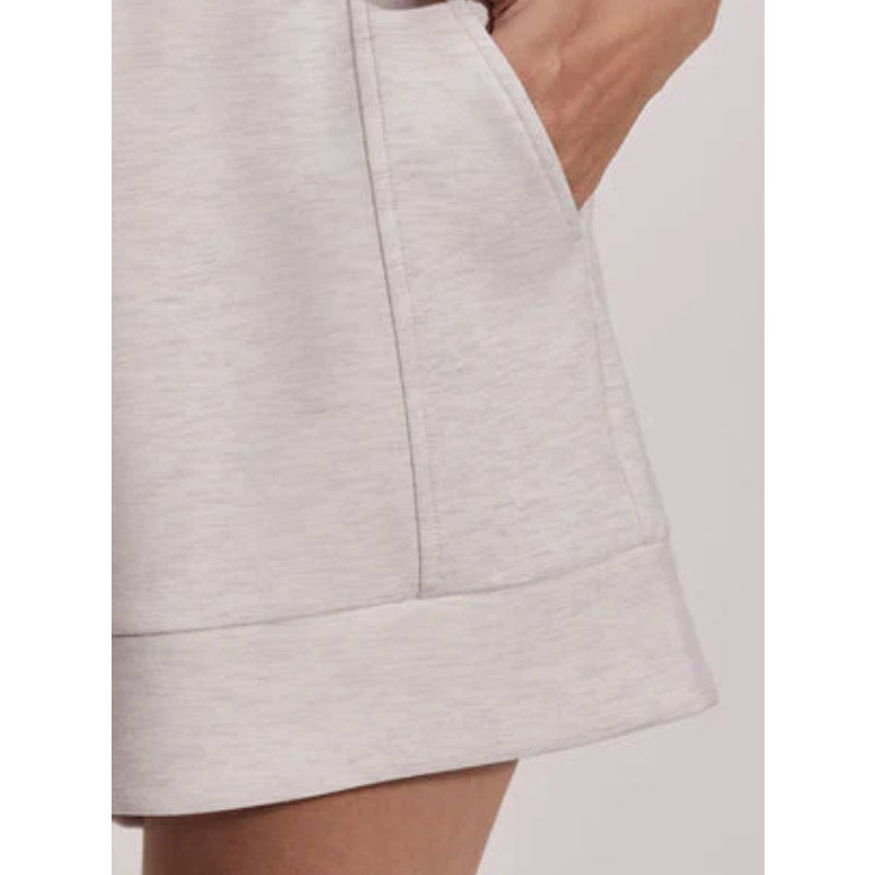 VARLEY Women's Atrium High Rise Shorts XS Ivory Marl 4.5" Inseam DoubleSoft NWT