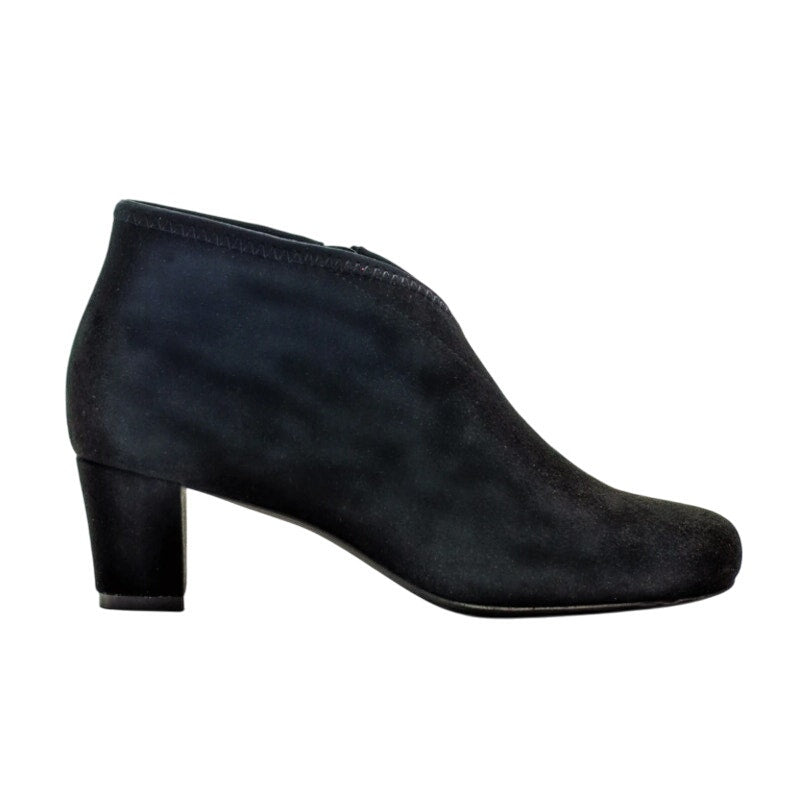 David Tate Womens Anna Bootie US 9.5 M Black Suede Ankle NIB