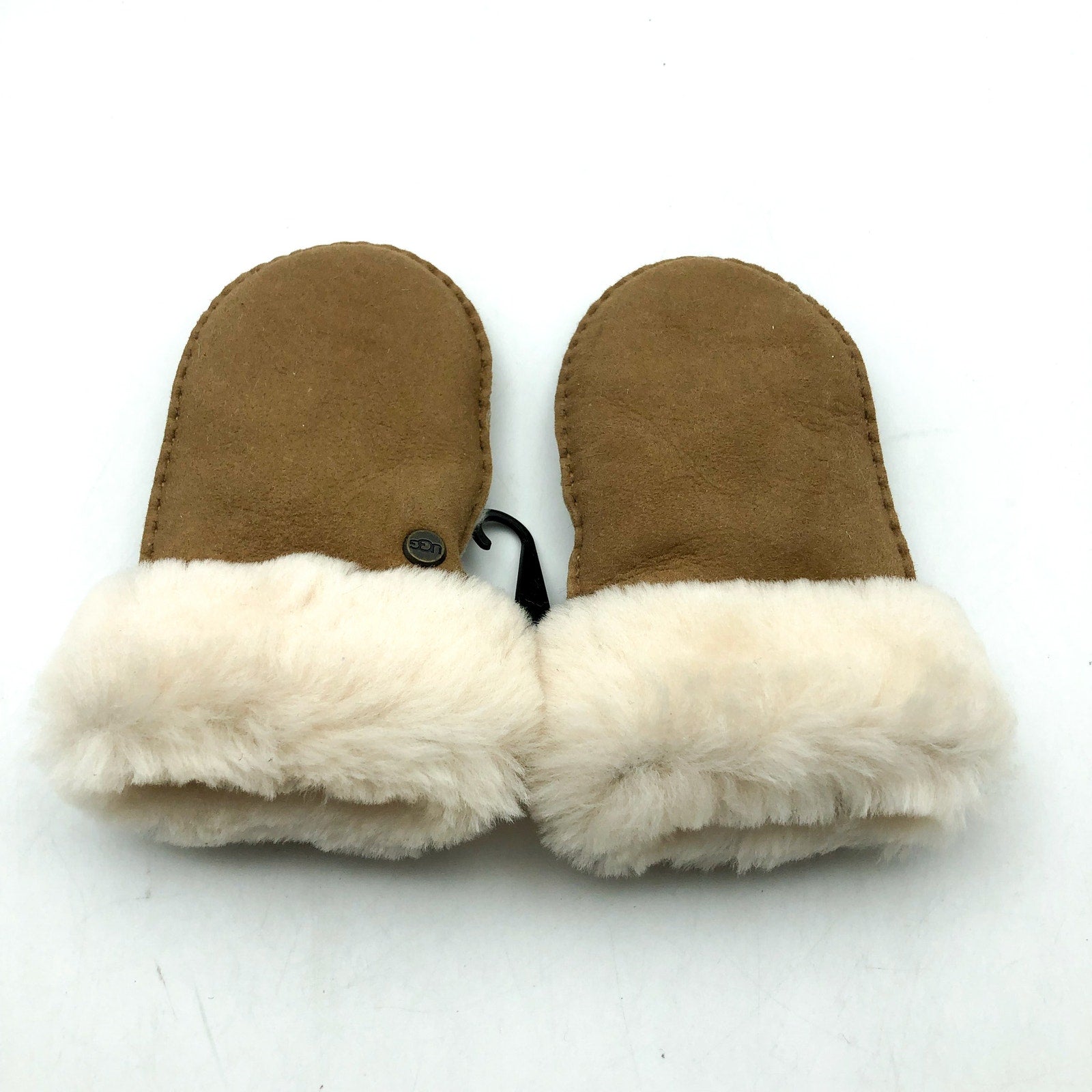 UGG Kid's Sheepskin Mittens Size 2-4 Years Old Tan Winter NWOT