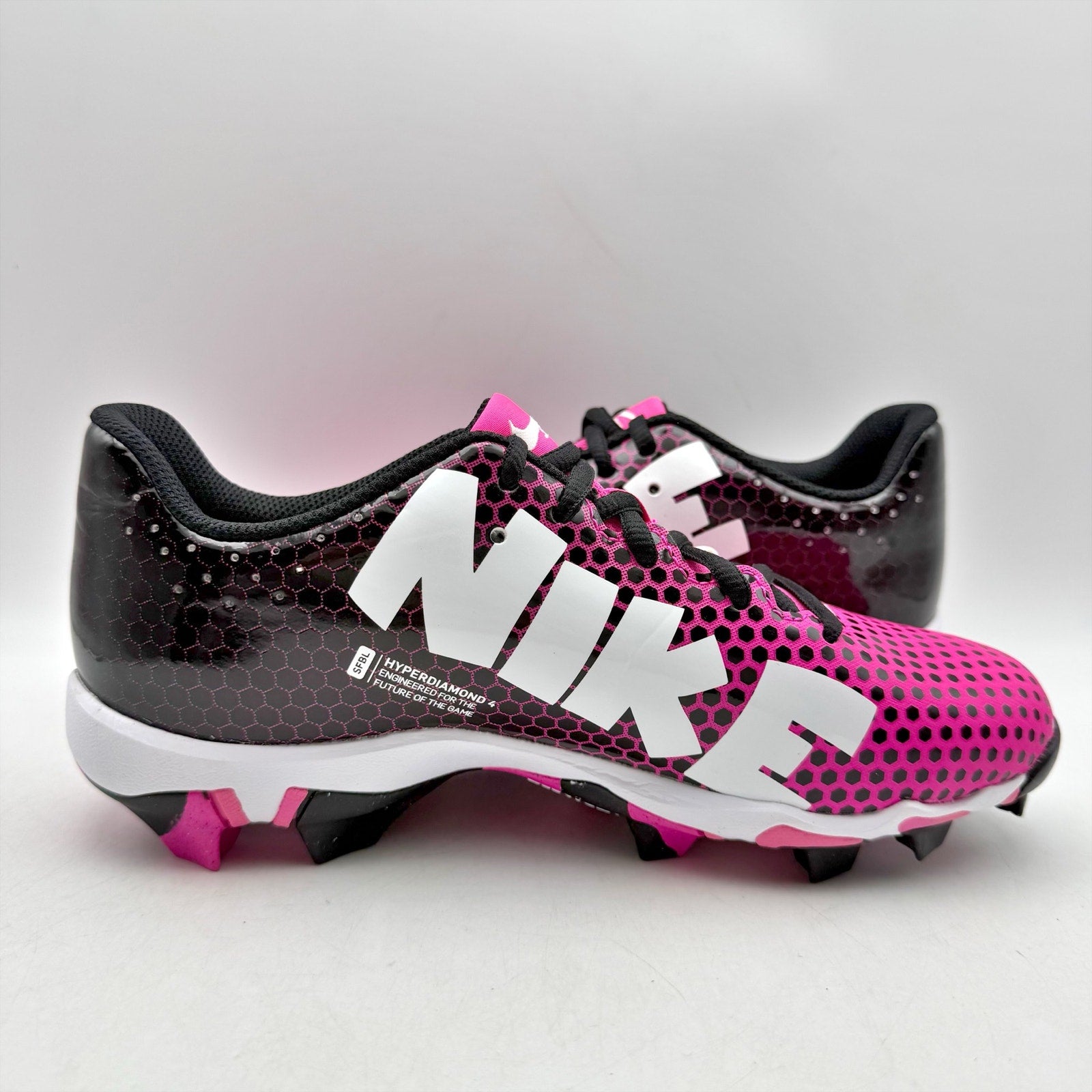 Nike Kids Hyperdiamond 4 Keystone GG Softball Cleats US 5.5 Y Pink CZ5919 NWOB