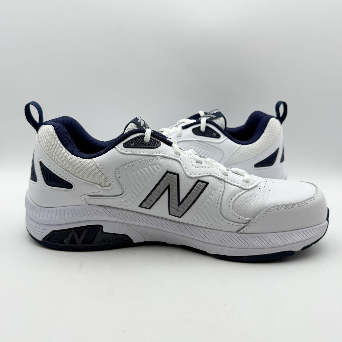 New Balance Mens 857v3 Athletic Shoes Size 7.5 XW 4E White Navy Blue NIB
