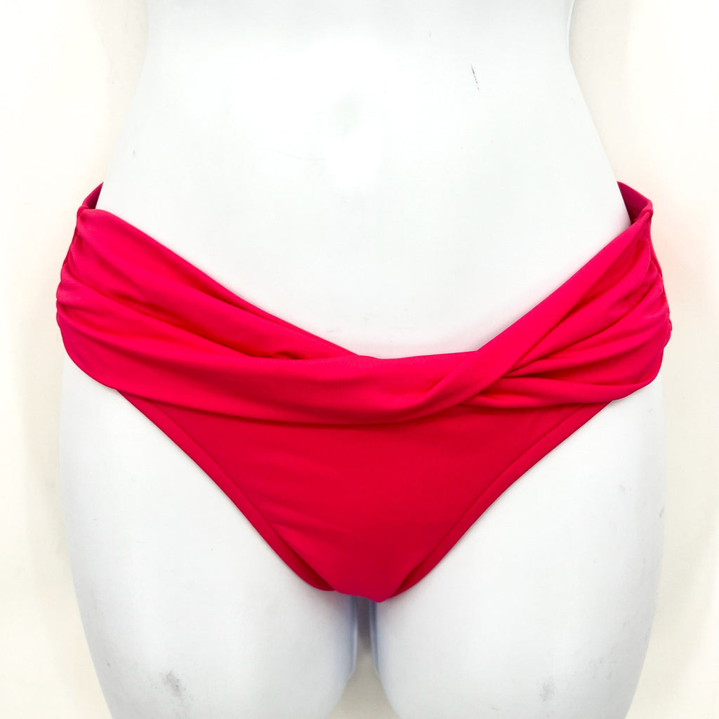 SEAFOLLY Women's Twist Band Hipster Bikini Bottom Size 8 Pink Raspberry NWT