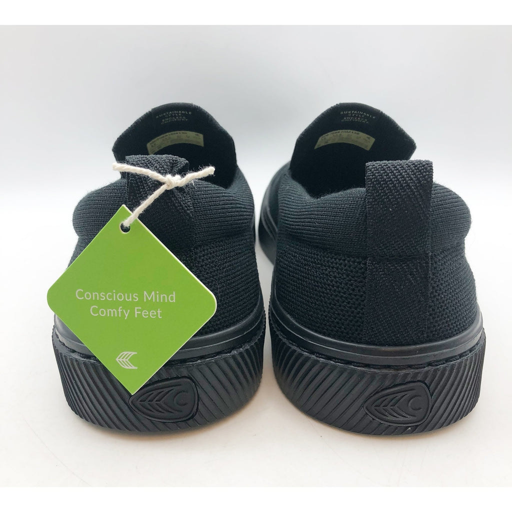 Cariuma Men's IBI Slip On Sneakers Size 13 All Black Knit Bamboo NIB