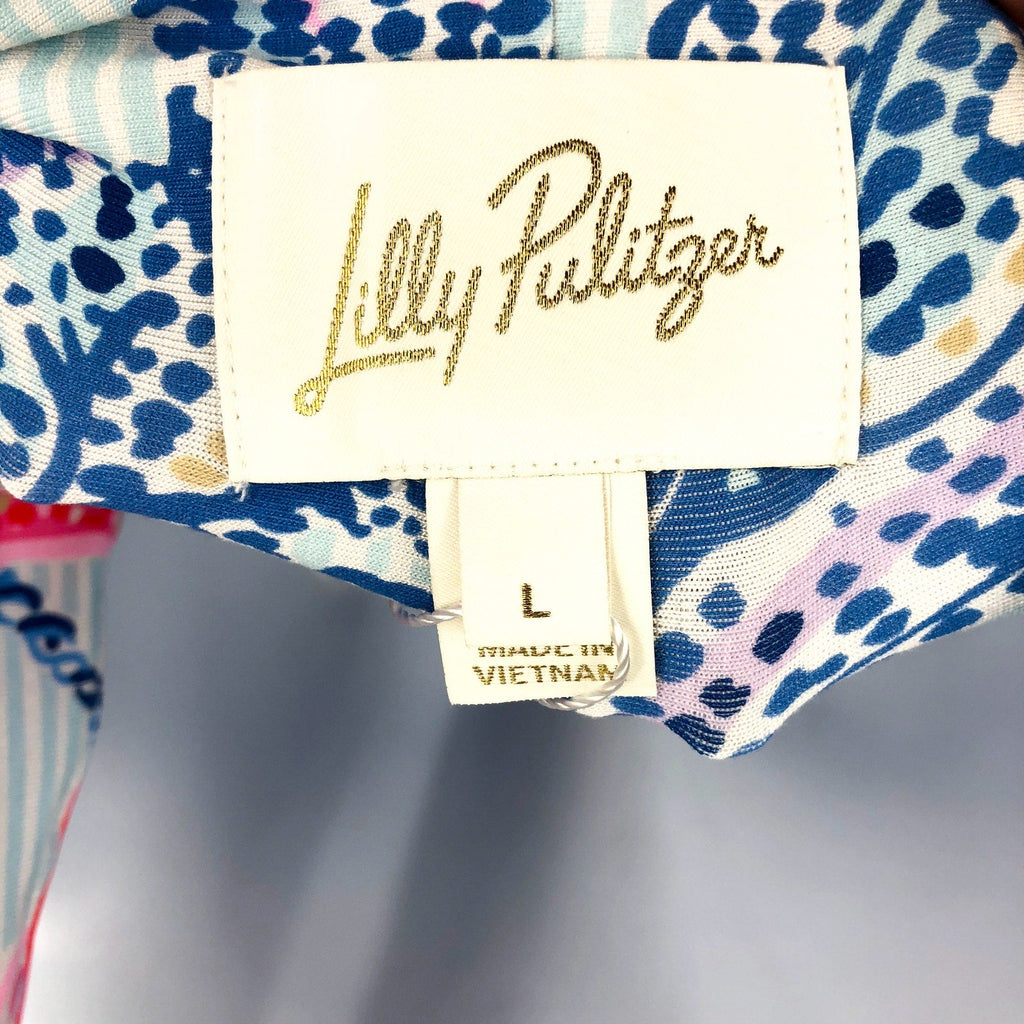 LILLY PULITZER Women's Montecito Halter Maxi Dress Large Multi Naut Today NWOT