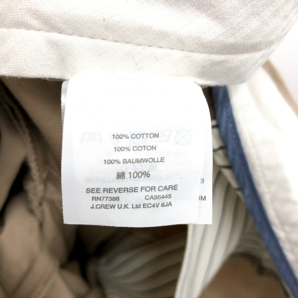 J.CREW Men's Ludlow Classic-Fit Pants 34x30 Tan Cotton Twill Style 17249 NWOT