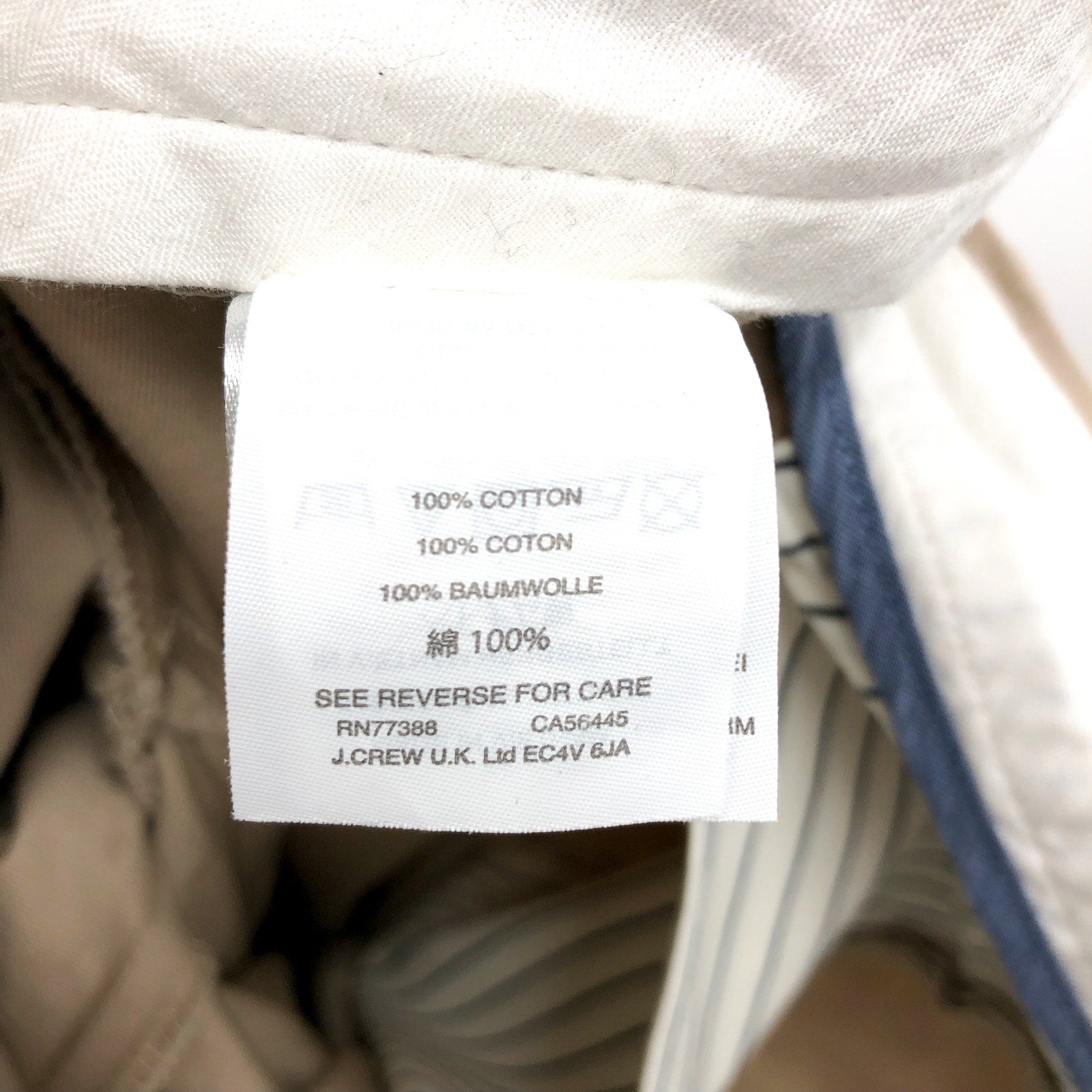 J.CREW Men's Ludlow Classic-Fit Pants 34x30 Tan Cotton Twill Style 17249 NWOT