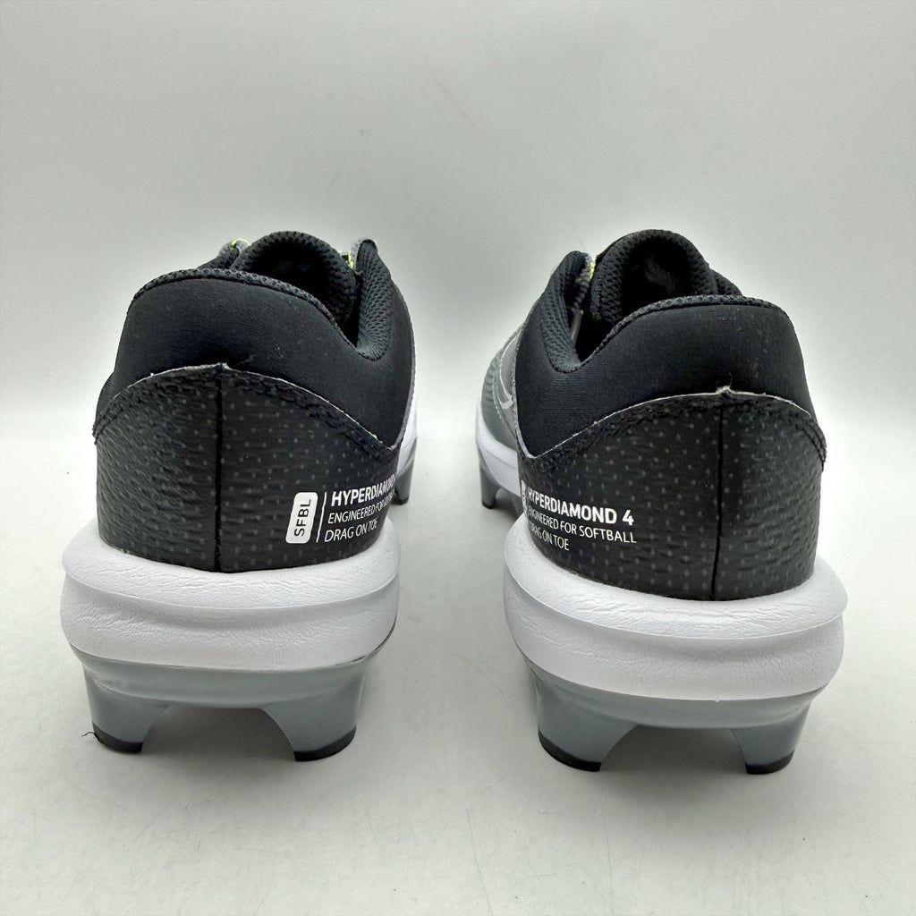 Nike Womens Hyperdiamond 4 Pro MCS Softball Cleat US 8.5 Black Grey DC8990 NWOB