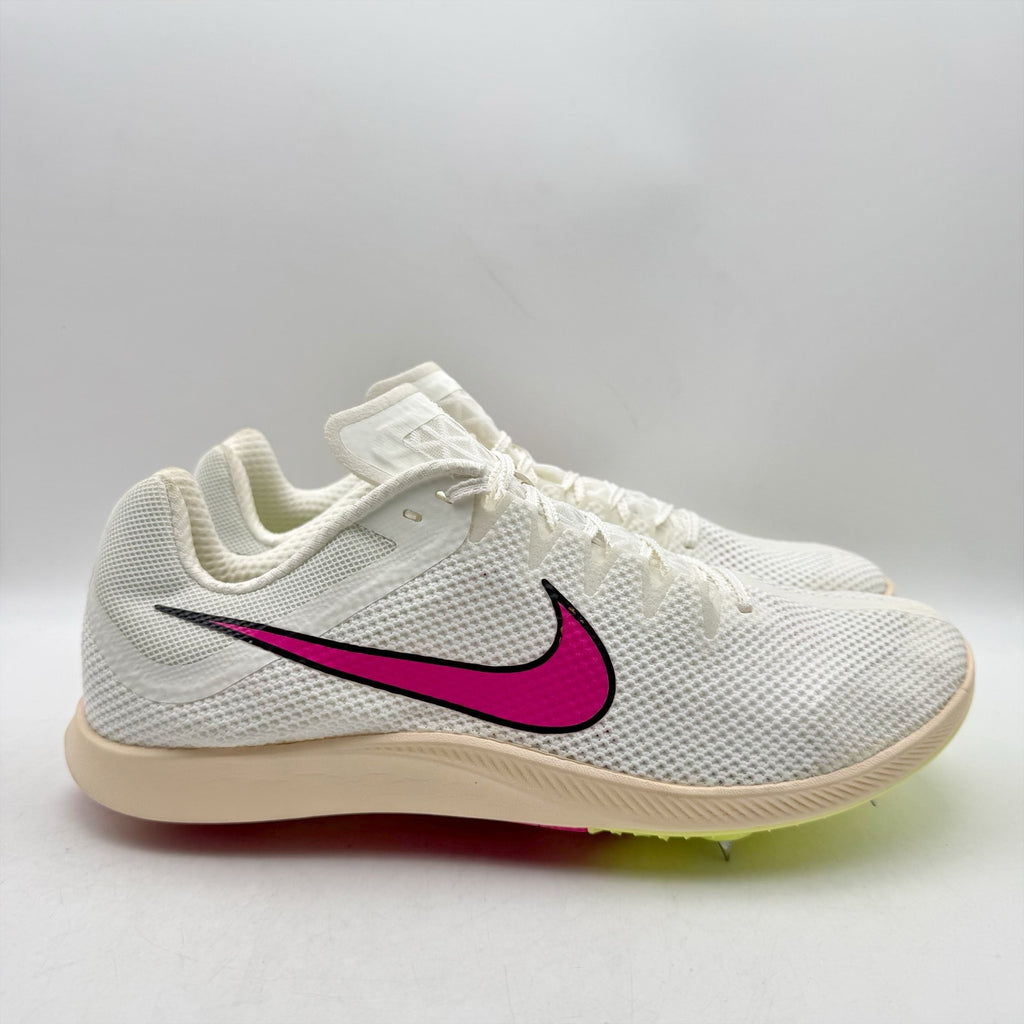 Nike Mens Zoom Rival Distance Track and Field Shoes US 12 White Pink DC8725 NWOB