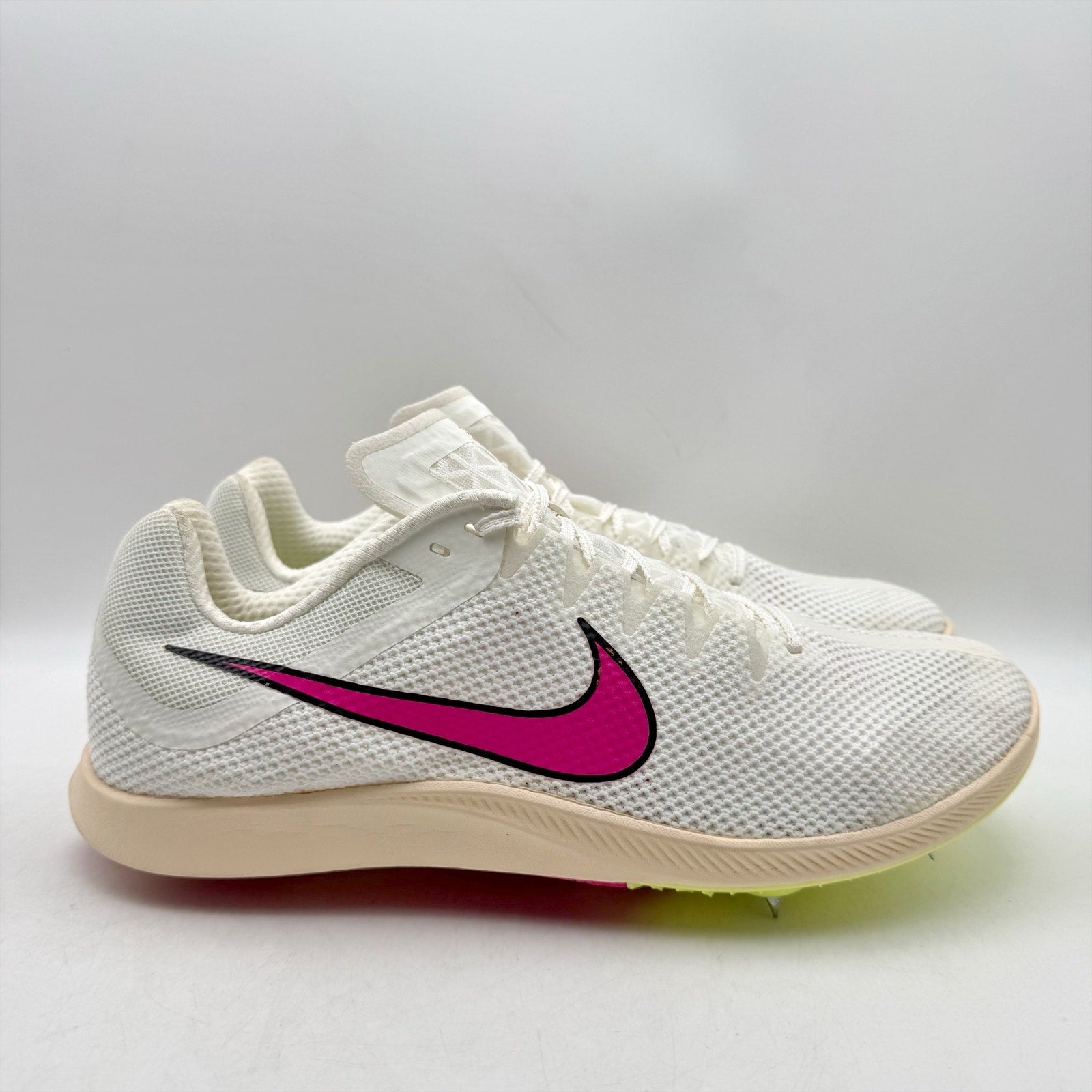Nike Mens Zoom Rival Distance Track and Field Shoes US 12 White Pink DC8725 NWOB