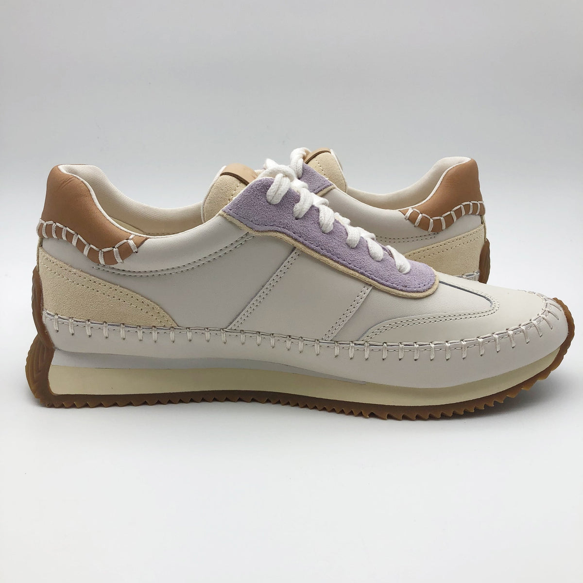 Cole Haan Womens Grandpro Premier Runners Sneakers 6 WIDE White Purple NIB