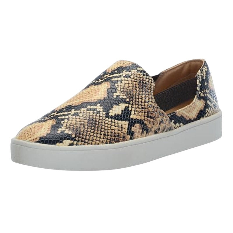 Spenco Womens Parker Low Sneakers US 7.5 M EU 38 Snake Tan Black Slip In NIB